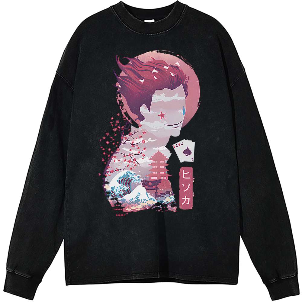 Hisoka Long Sleeve, Hunter x Hunter Long Sleeve, Anime Long Sleeve, Vintage Long Sleeve Tee