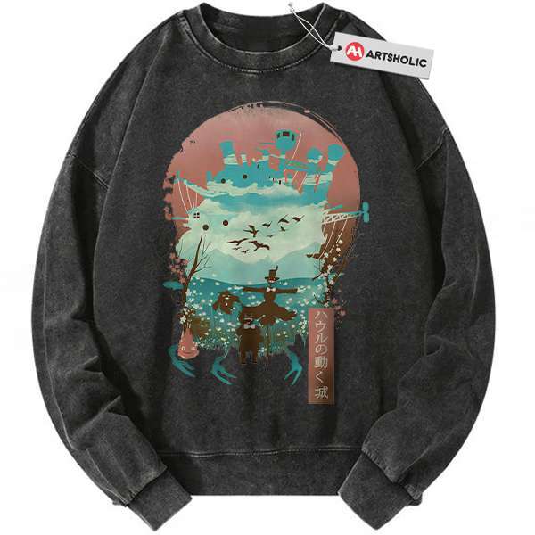 Howl's Moving Castle Sweatshirt, Studio Ghibli Sweatshirt, Anime Sweatshirt, Vintage Sweater