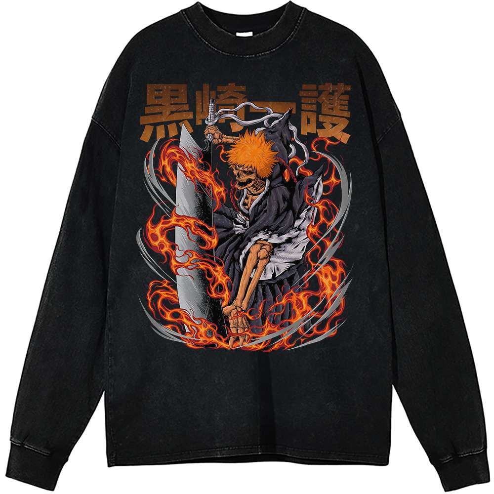 Ichigo Kurosaki Long Sleeve, Bleach Long Sleeve, Anime Long Sleeve, Vintage Long Sleeve Tee