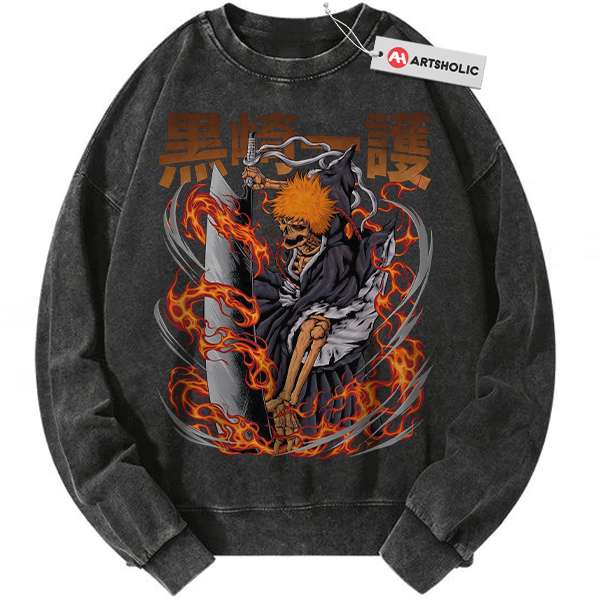 Ichigo Kurosaki Sweatshirt, Bleach Sweatshirt, Anime Sweatshirt, Vintage Sweatshirt