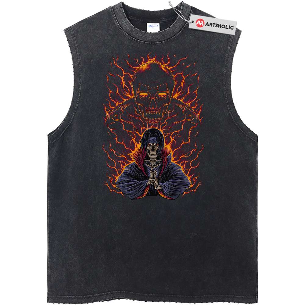 Itachi Uchiha Naruto Anime Vintage Unisex Tank Top