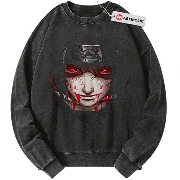 Itachi Uchiha Sweatshirt, Naruto Sweatshirt, Anime Sweatshirt, Vintage Sweater