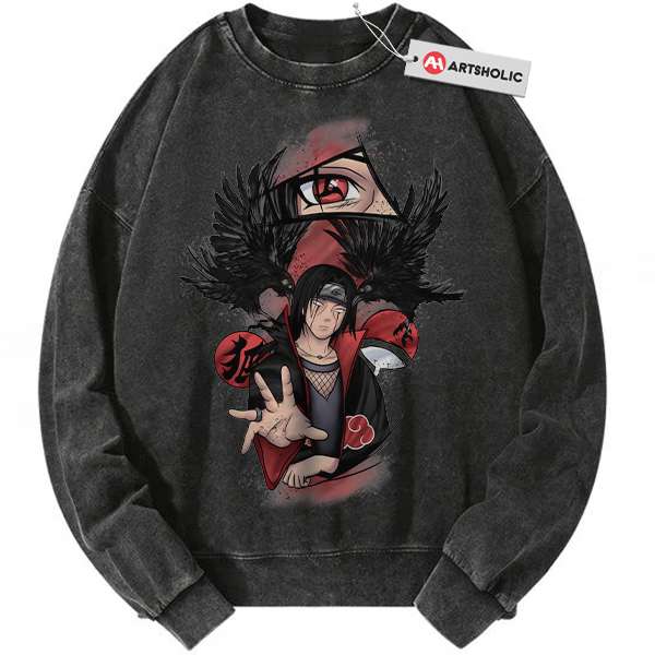 Itachi Uchiha Sweatshirt, Naruto Sweatshirt, Anime Sweatshirt, Vintage Sweater