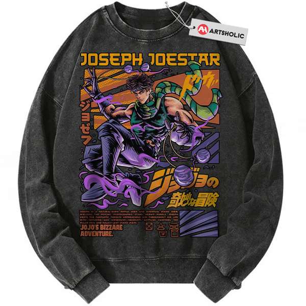 Joseph Joestar Sweatshirt, JoJo's Bizarre Adventure Sweatshirt, Anime Sweatshirt, Vintage Sweater