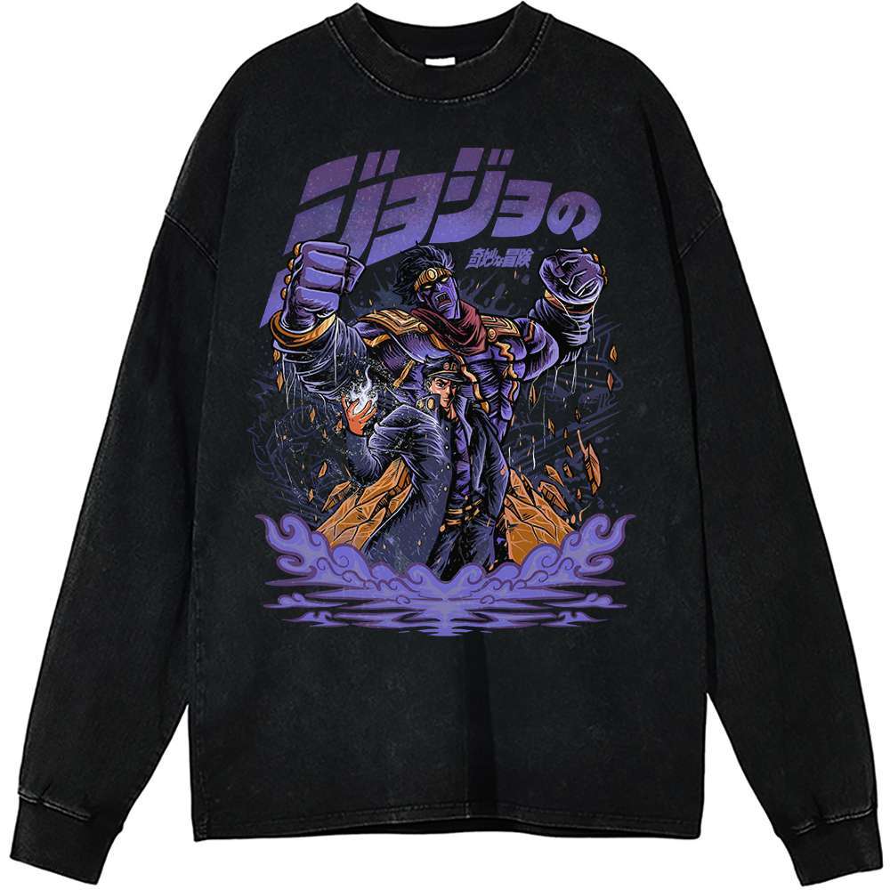 Jotaro Kujo Long Sleeve, JoJo's Bizarre Adventure Long Sleeve, Anime Long Sleeve, Vintage Long Sleeve Tee