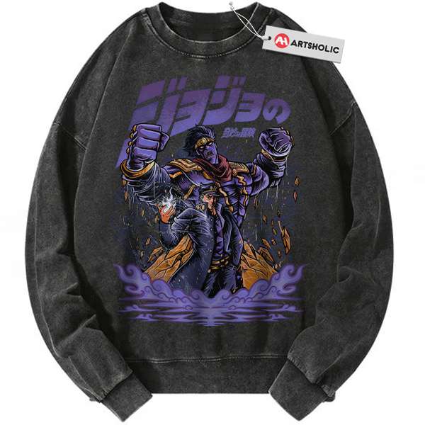 Jotaro Kujo Sweatshirt, JoJo's Bizarre Adventure Sweatshirt, Anime Sweatshirt, Vintage Sweatshirt