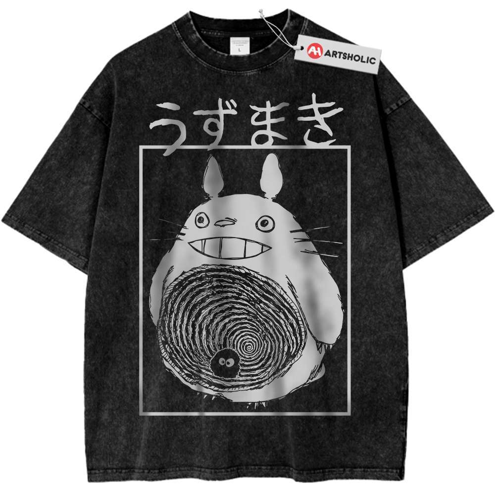 Junji Ito x My Neighbor Totoro Shirt, Studio Ghibli Shirt, Anime Shirt, Vintage Tee