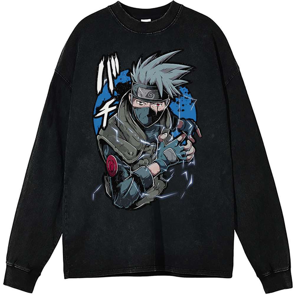 Kakashi Hatake Long Sleeve, Naruto Long Sleeve, Anime Long Sleeve, Vintage Long Sleeve Tee