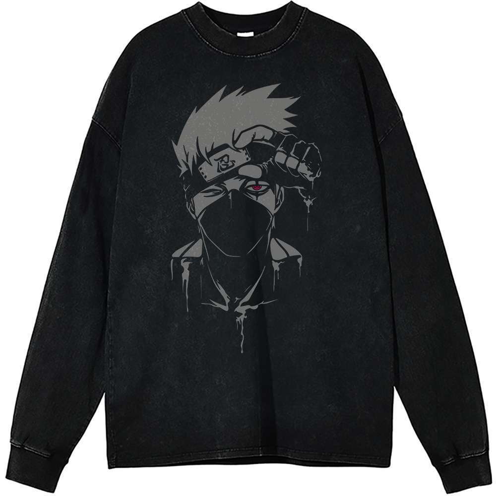 Kakashi Hatake Long Sleeve, Naruto Long Sleeve, Anime Long Sleeve, Vintage Long Sleeve Tee