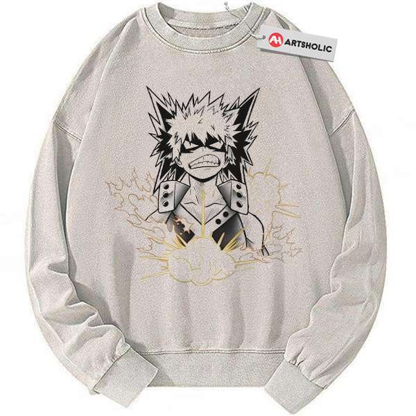 Katsuki Bakugo Sweatshirt, My Hero Academia Sweatshirt, MHA Sweatshirt, Anime Sweatshirt, Vintage Sweater