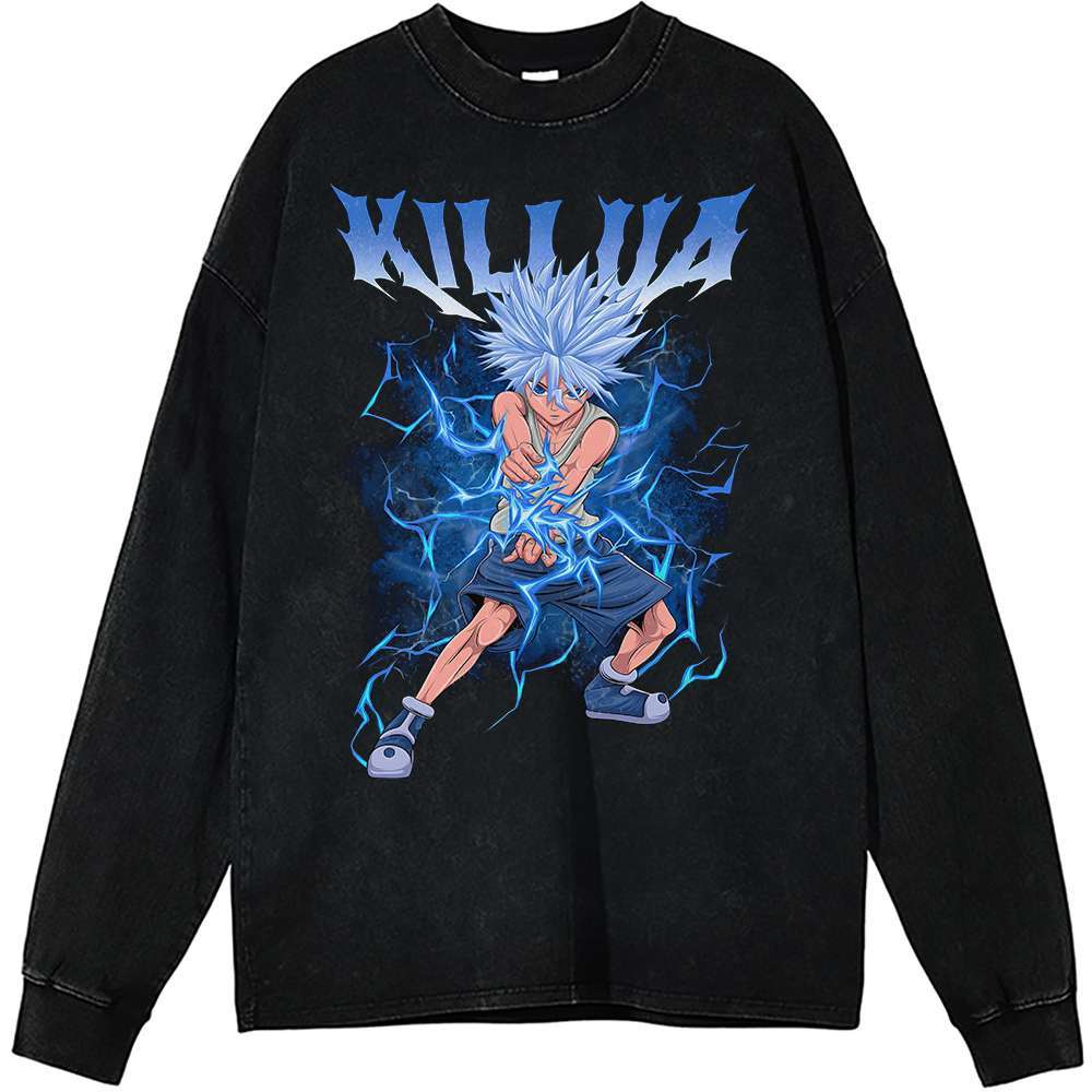 Killua Zoldyck Long Sleeve, Hunter x Hunter Long Sleeve, Anime Long Sleeve, Vintage Long Sleeve Tee