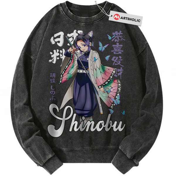 Kocho Shinobu Sweatshirt, Demon Slayer Sweatshirt, Anime Sweatshirt, Vintage Sweater