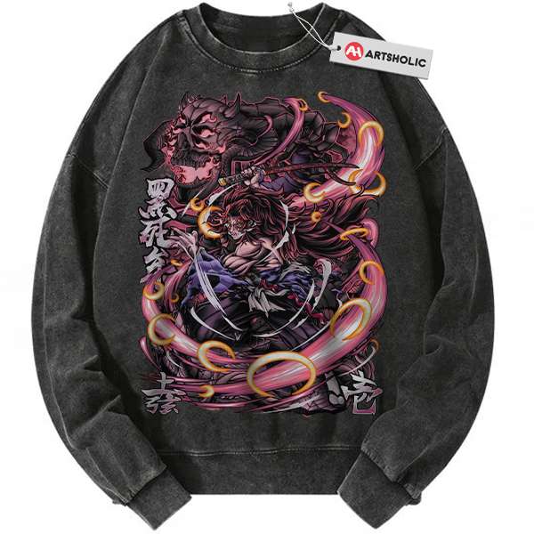 Kokushibo Sweatshirt, Demon Slayer Sweatshirt, Anime Sweatshirt, Vintage Sweater