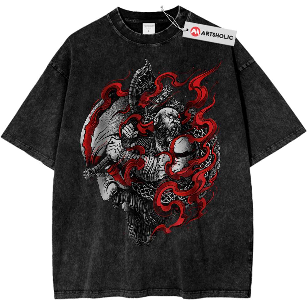 Kratos Shirt, God of War Shirt, Game Vintage Tee