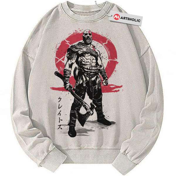 Kratos Sweatshirt, God of War Sweatshirt, Game Sweatshirt, Vintage Sweater