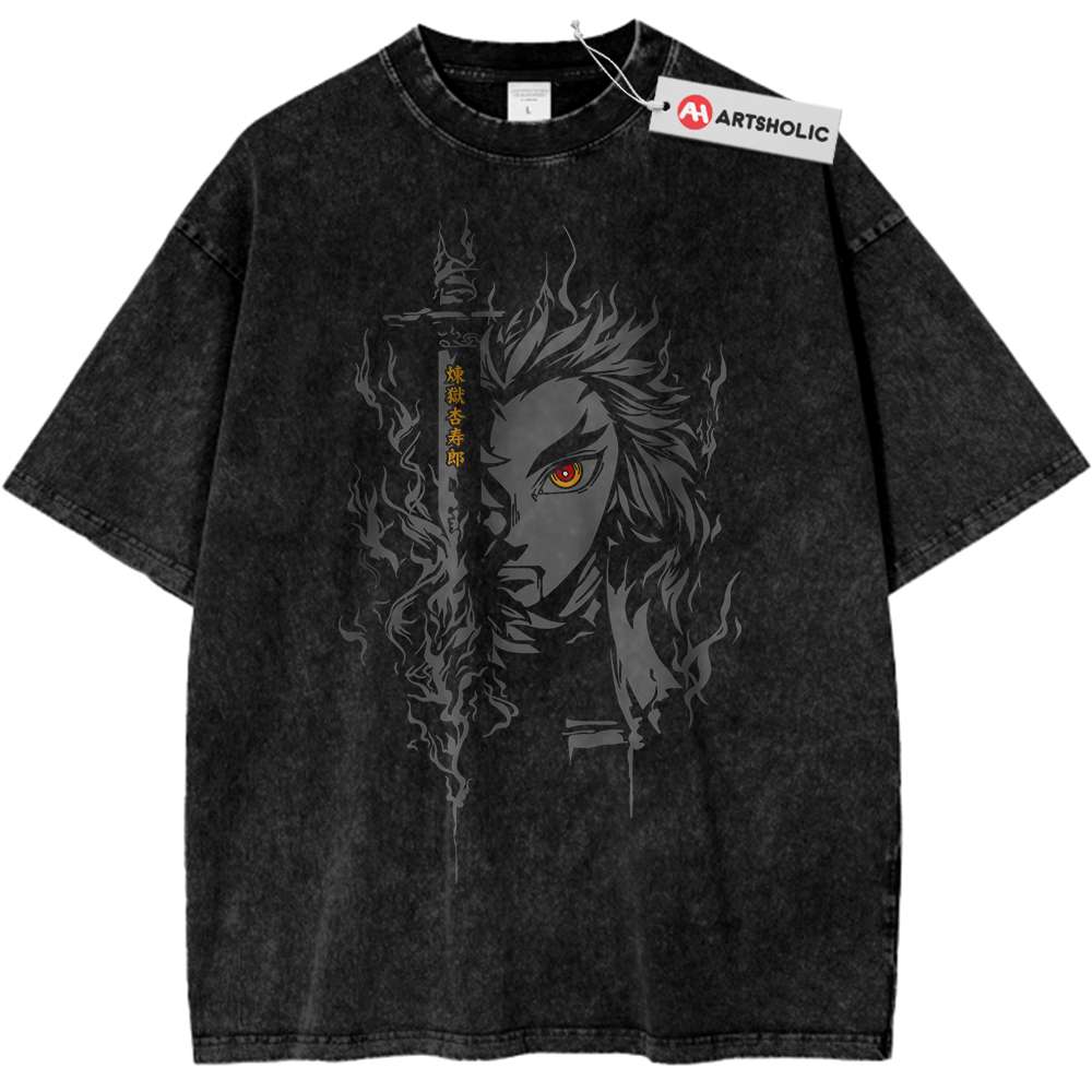 Kyojuro Rengoku Shirt, Demon Slayer Shirt, Anime Shirt, Vintage Tee