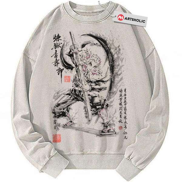 Kyojuro Rengoku Sweatshirt, Demon Slayer Sweatshirt, Anime Sweatshirt, Vintage Sweater