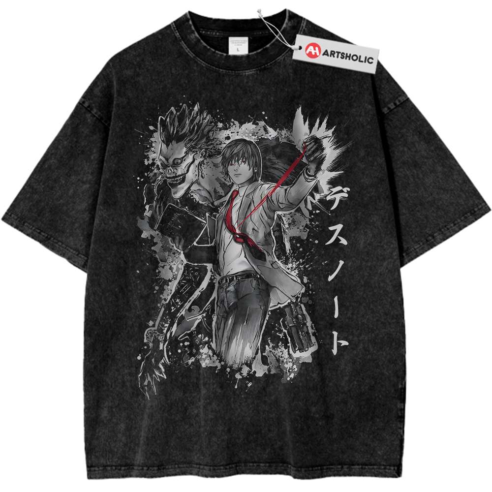 Light Yagami Shirt, Ryuk Shirt, Death Note Shirt, Anime Shirt, Vintage T-Shirt