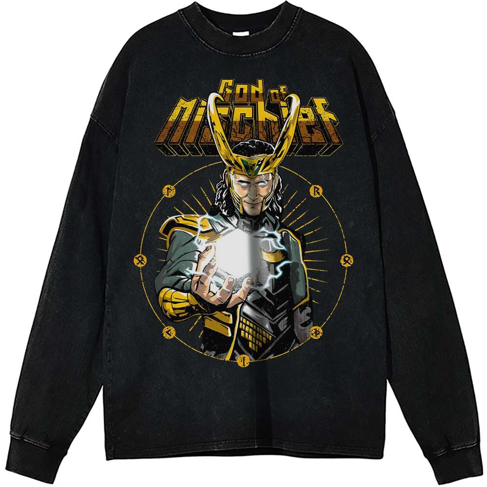 Loki Long Sleeve, Marvel Comics Long Sleeve, Vintage Long Sleeve Tee