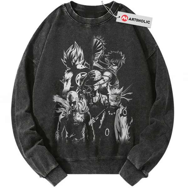 Luffy Sweatshirt, Son Goku Sweatshirt, Naruto Sweatshirt, Saitama Sweatshirt, Natsu Sweatshirt, Ichigo Sweatshirt, Anime Sweatshirt, Vintage Sweater