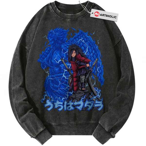 Madara Uchiha Sweatshirt, Naruto Sweatshirt, Anime Sweatshirt, Vintage Sweater