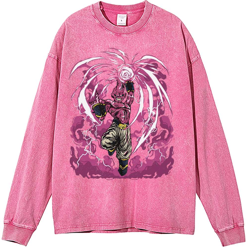 Majin Buu Long Sleeve, Dragon Ball Z Long Sleeve, Anime Long Sleeve, Vintage Long Sleeve Tee