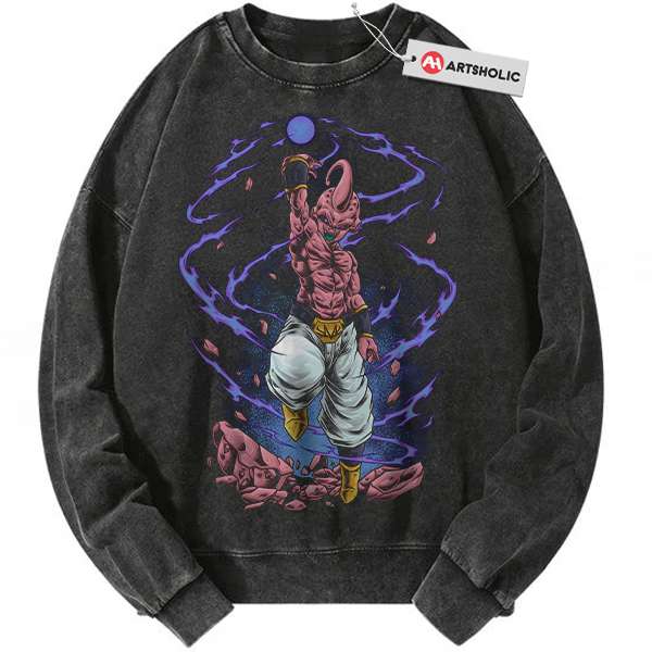 Majin Buu Sweatshirt, Sweatshirt, Dragon Ball Z Sweatshirt, DBZ Sweatshirt, Anime Sweatshirt, Vintage Sweater