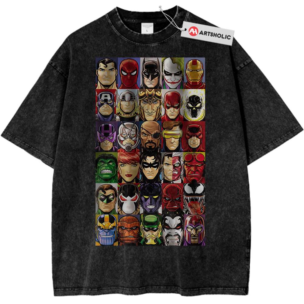 Marvel And DC Comics Shirt, Vintage T-Shirt