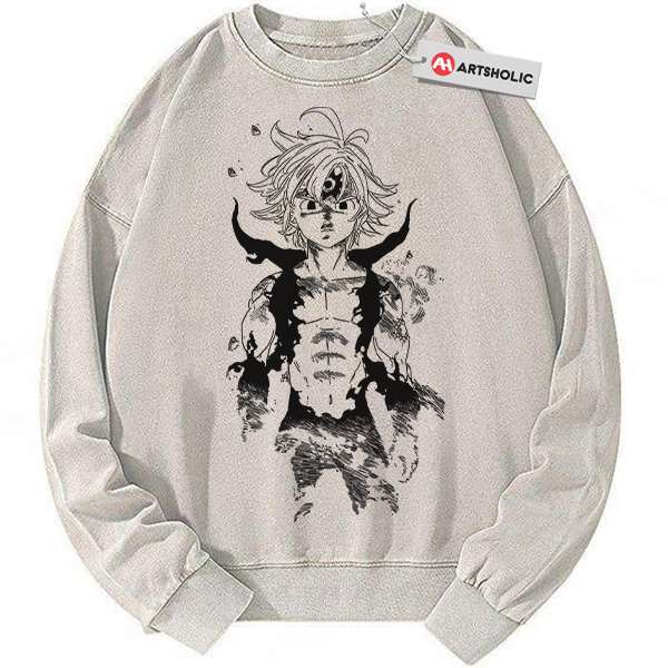 Meliodas Sweatshirt, Seven Deadly Sins Sweatshirt, Anime Sweatshirt, Vintage Sweater