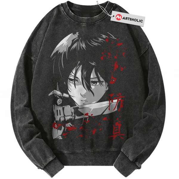 Mikasa Ackerman Sweatshirt, Attack On Titan Sweatshirt, AOT Sweatshirt, Anime Sweatshirt, Vintage Sweatshirt