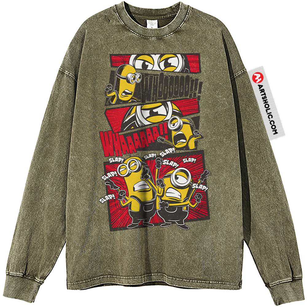 Minions Long Sleeve, Animated Long Sleeve, Vintage Long Sleeve Tee