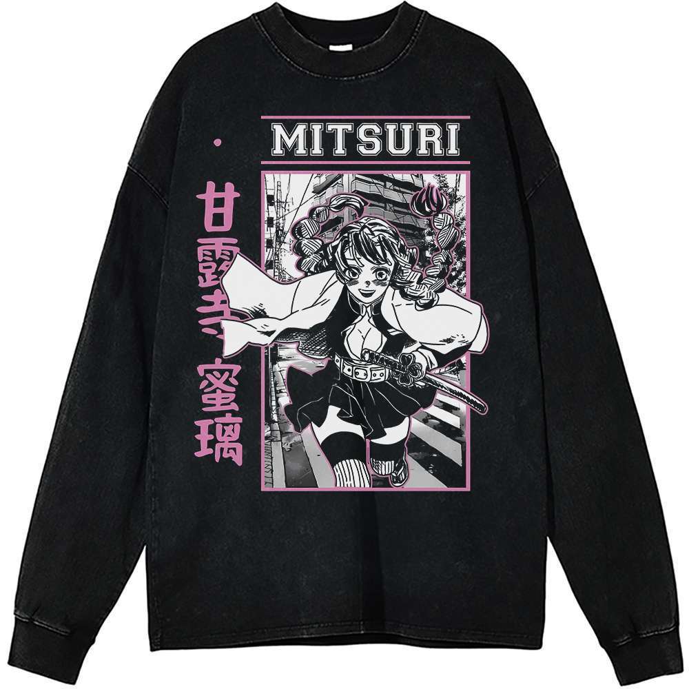 Mitsuri Kanroji Long Sleeve, Demon Slayer Long Sleeve, Anime Long Sleeve, Vintage Long Sleeve Tee