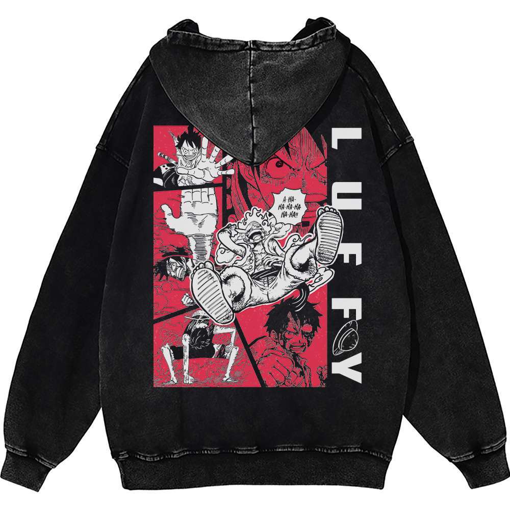 Monkey D Luffy Hoodie, One Piece Hoodie, Anime Hoodie, Vintage Hoodie