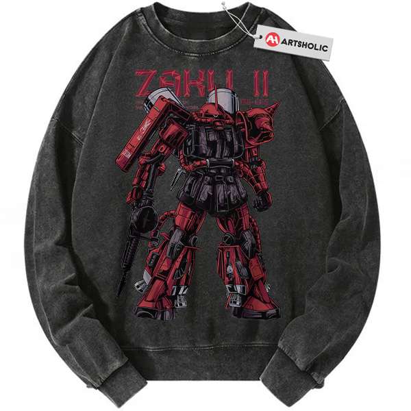 MS-06S Zaku II Sweatshirt, The Gundam Sweatshirt, Anime Sweatshirt, Vintage Sweatshirt