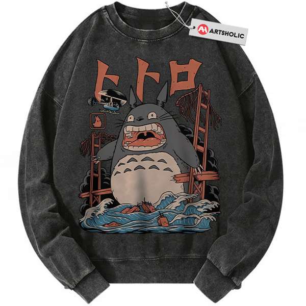 My Neighbor Totoro Sweatshirt, Studio Ghibli Sweatshirt, Anime Vintage Sweater