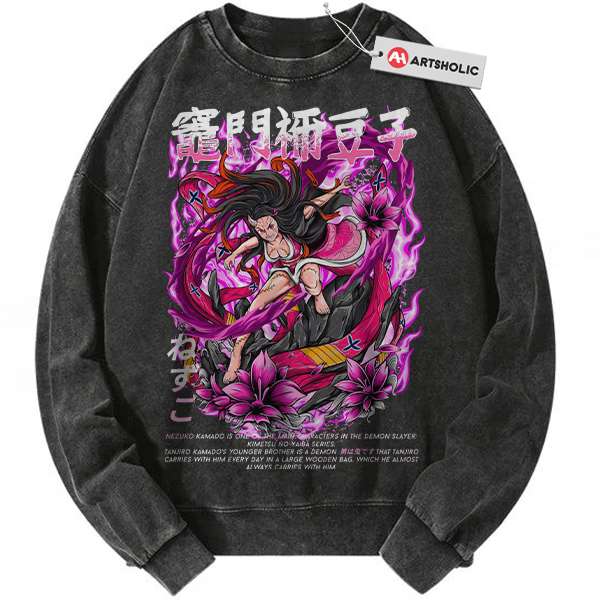 Nezuko Kamado Sweatshirt, Demon Slayer Sweatshirt, Anime Sweatshirt, Vintage Sweatshirt