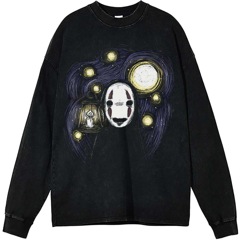 No-Face Long Sleeve, Spirited Away Long Sleeve, Studio Ghibli Long Sleeve, Anime Long Sleeve, Vintage Long Sleeve Tee