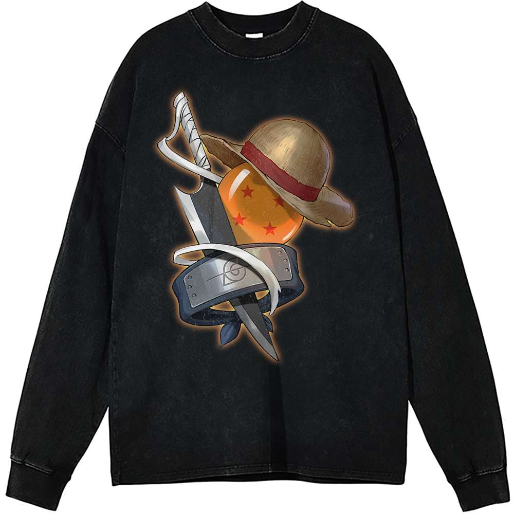 One Piece Long Sleeve, Naruto Long Sleeve, Dragon Ball Z Long Sleeve, Bleach Long Sleeve, Anime Long Sleeve, Vintage Long Sleeve Tee