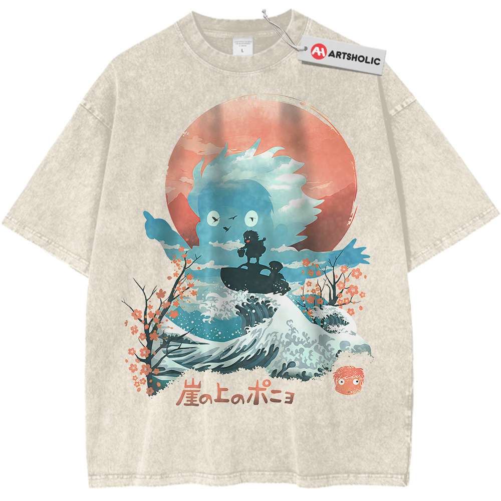 Ponyo Shirt, Studio Ghibli Shirt, Anime Shirt, Vintage Tee