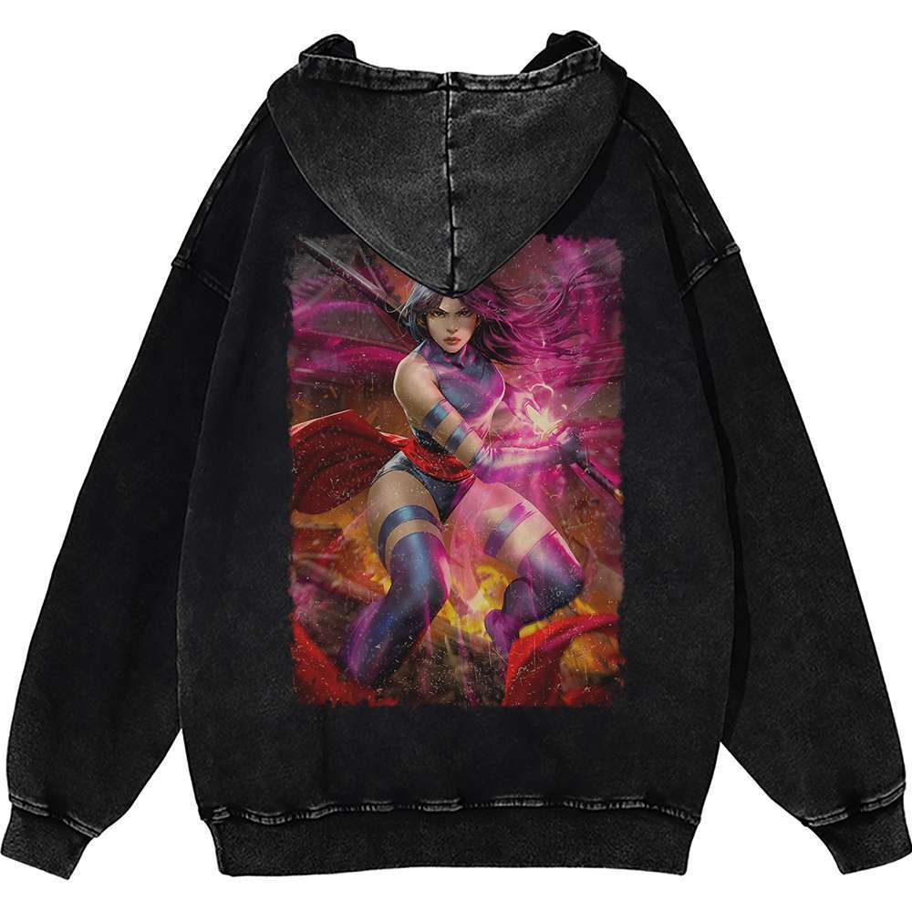 Psylocke Hoodie, X-Men Hoodie, Marvel Comics Hoodie, Vintage Hoodie