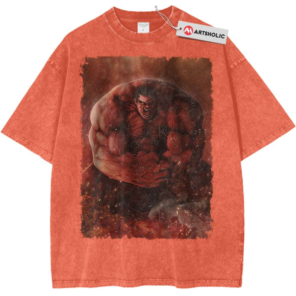 Red Hulk Shirt, Marvel Comics Shirt, Vintage Tee