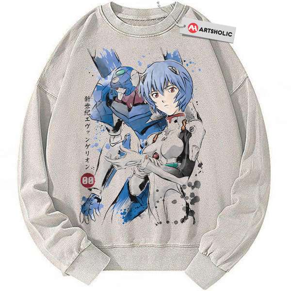 Rei Ayanami Sweatshirt, Neon Genesis Evangelion Sweatshirt, Anime Sweatshirt, Vintage Sweater