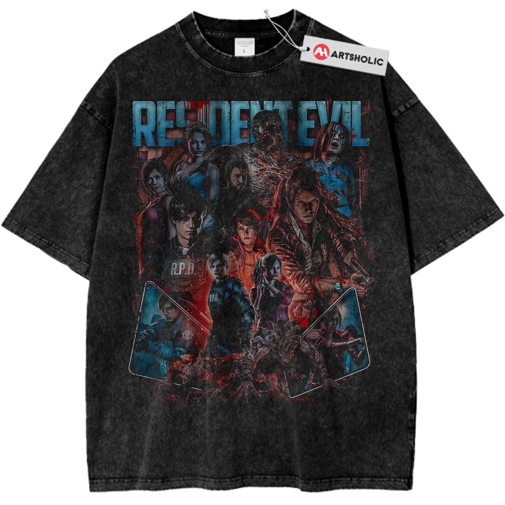 Resident Evil Shirt, Game Shirt, Vintage Tee