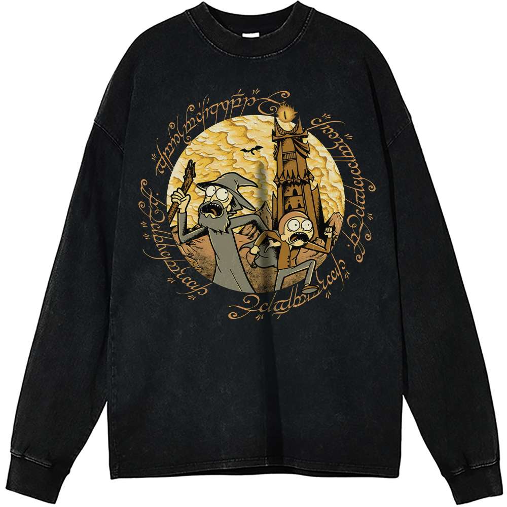 Rick and Morty Long Sleeve, Animated Long Sleeve, Vintage Long Sleeve Tee