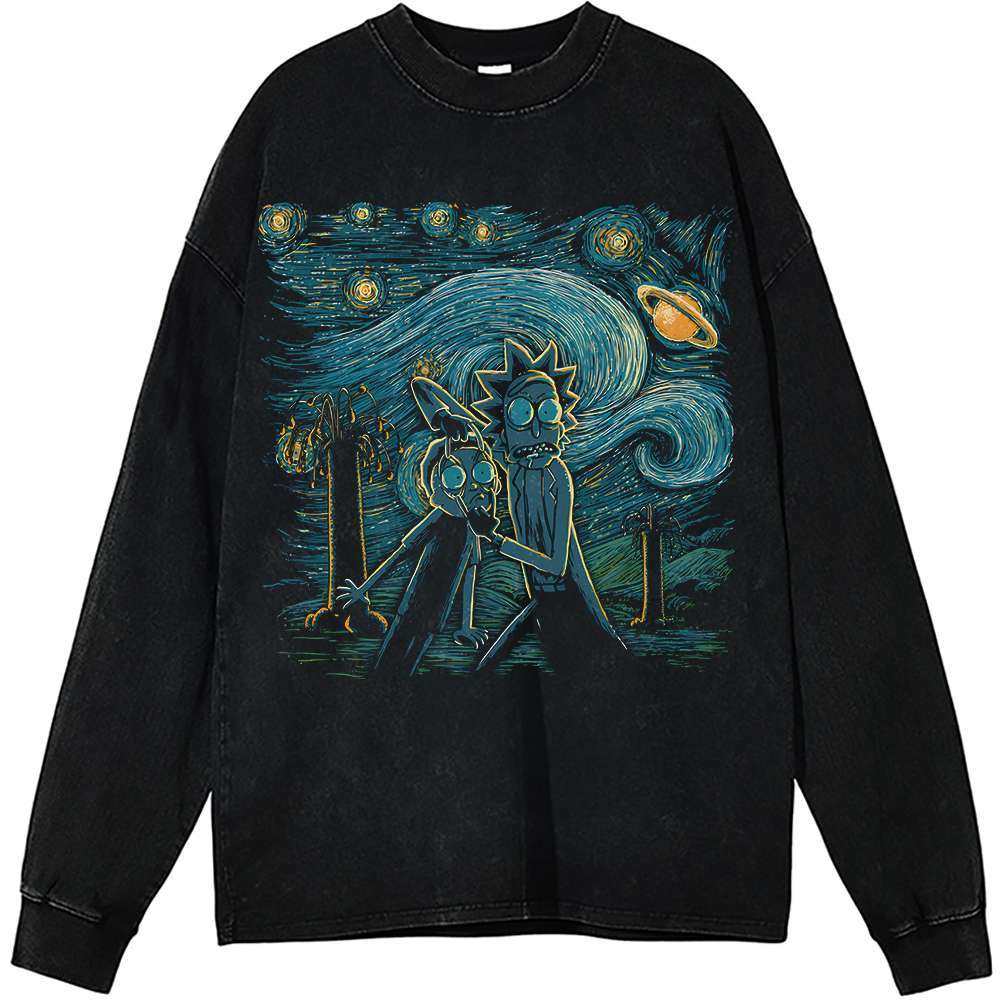 Rick and Morty Long Sleeve, Animated Long Sleeve, Vintage Long Sleeve Tee