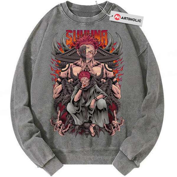 Ryomen Sukuna Sweatshirt, Jujutsu Kaisen Sweatshirt, Anime Sweatshirt, Vintage Sweater