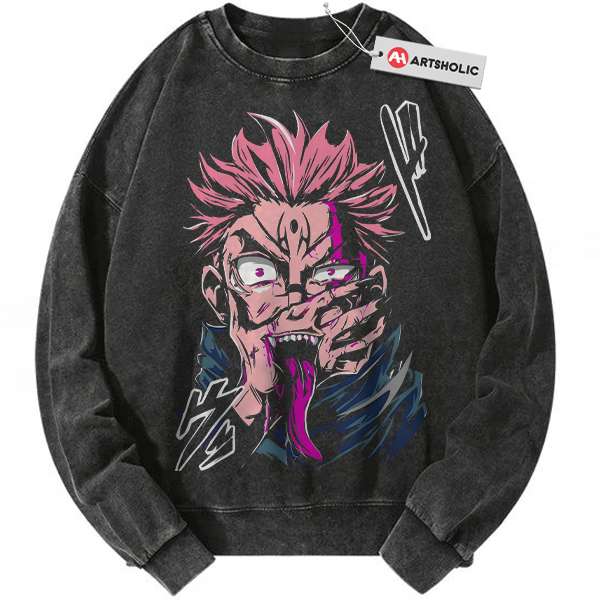 Ryomen Sukuna Sweatshirt, Jujutsu Kaisen Sweatshirt, Anime Sweatshirt, Vintage Sweater