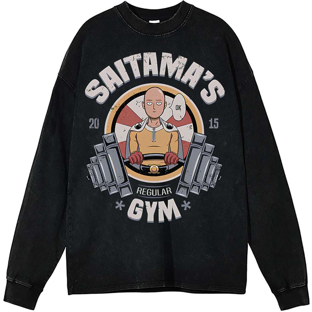 Saitama Long Sleeve, One-Punch Man Long Sleeve, Anime Long Sleeve, Vintage Long Sleeve Tee