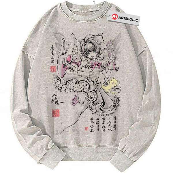 Sakura Kinomoto Sweatshirt, Cardcaptor Sakura Sweatshirt, Anime Sweatshirt, Vintage Sweater