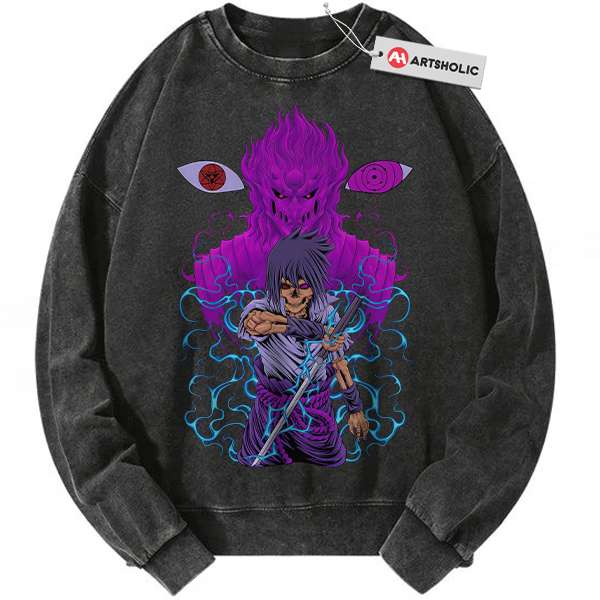 Sasuke Uchiha Sweatshirt, Naruto Sweatshirt, Anime Sweatshirt, Vintage Sweater